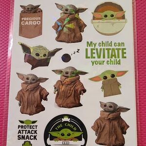 Star Wars Kids Sticker Set - Green and Brown